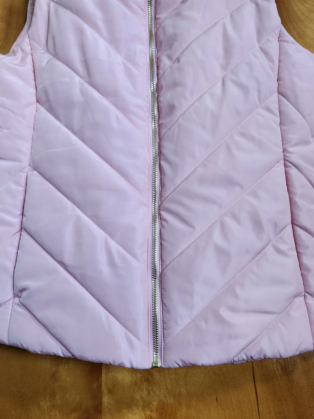 Michael Kors Chevron Quilted Mock Neck Puffer Vest NWOT